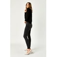 thumbnail image 4 of Mavi Women's Adriana Dark Smoke Supersoft 24/32 Mid Rise Super Skinny Jeans, 4 of 7