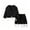 A-Black147, variant on Bobifish Toddler Girls Outfit Sets Two Piece Irregular Hem Outdoor Sets With Fringe Skirt&Long Sleeve Top Children Girls Sets