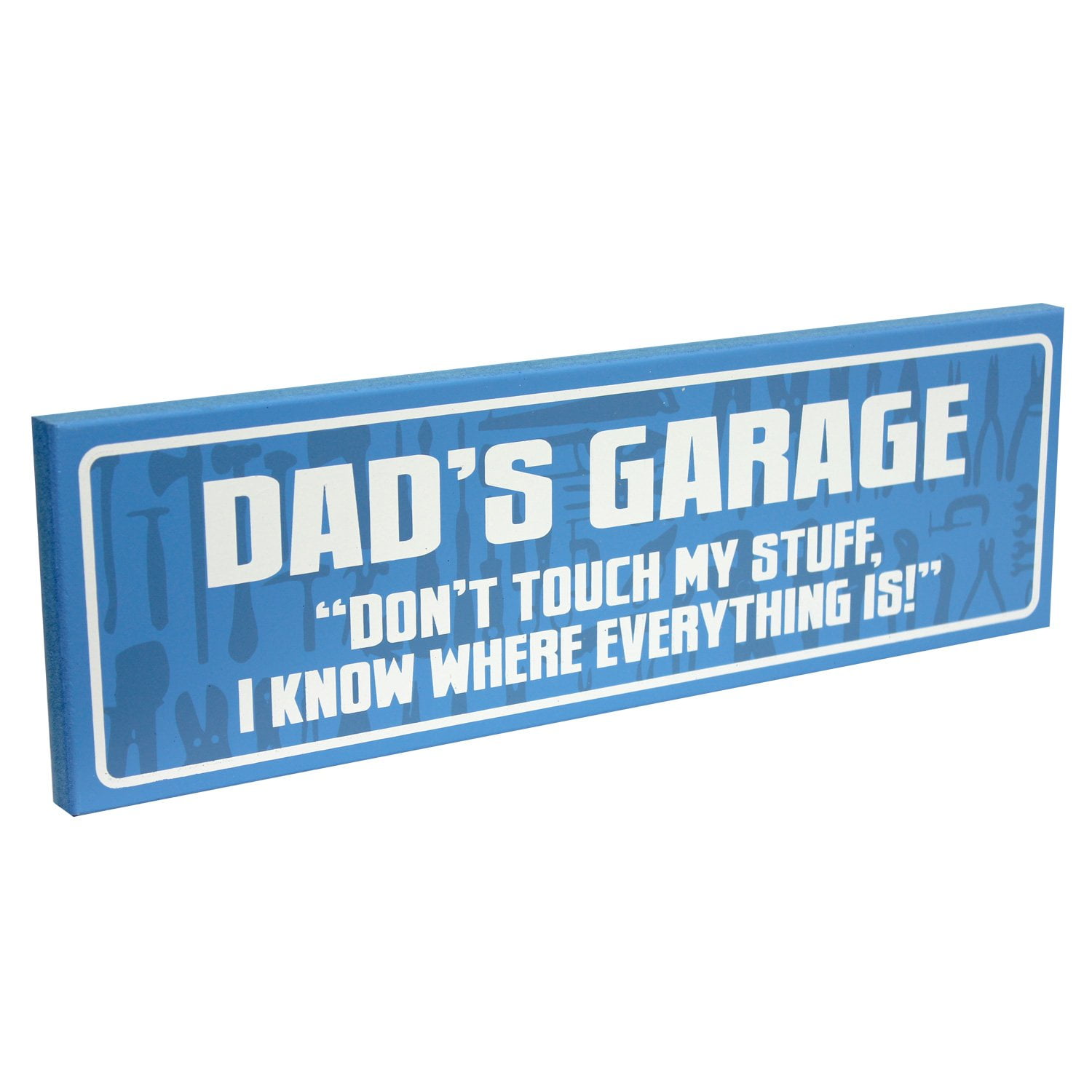 My Word Dads Garage 5x16 Wooden Sign