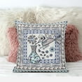 thumbnail image 2 of Love Your Vase Peacock Indoor/Outdoor Pillow with Removable Cover in Beige Gray Dark Blue16x16, 2 of 4