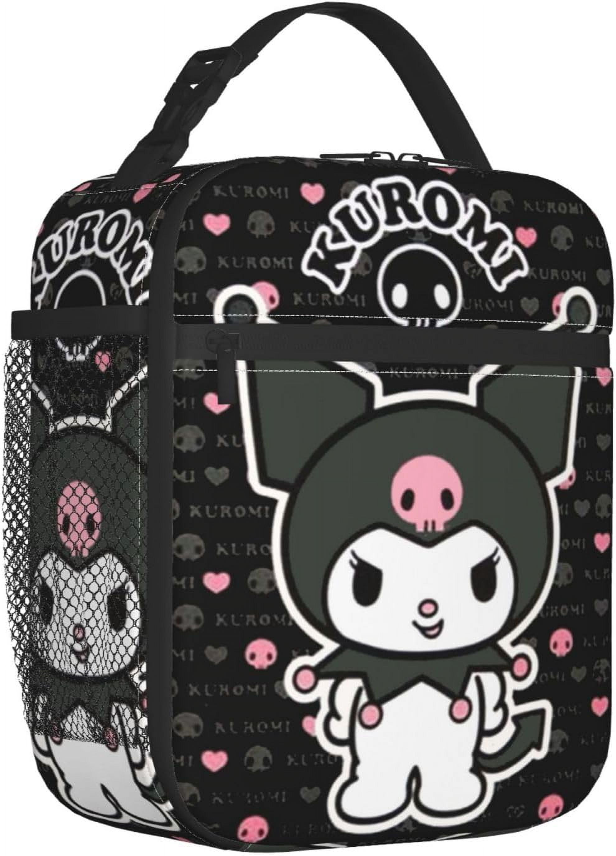 Kuromi Cartoon Lunch Box Cute Lunch Bag Large Capacity Durable Reusable Lunch Box Suitable For Women Work Travel Picnic Fi29