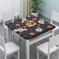 thumbnail image 3 of Festive Halloween Elastic Edge Table Cover 36x36 Inch Square - Features Ghosts and Pumpkins Pattern for Holiday Table Decor, 3 of 6