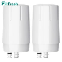 Fil-fresh 2-Pack Faucet Water Filter, Replacement for Brita Faucet Brita Faucet Water Filter, FR-200, FF-100, Brita 36311 On Tap Faucet Filter System, BPA-Free, 4-Month/100 Gallon, White
