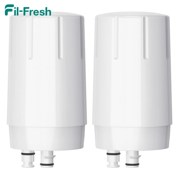 Fil-fresh 2-Pack Faucet Water Filter, Replacement for Brita Faucet Brita Faucet Water Filter, FR-200, FF-100, Brita 36311 On Tap Faucet Filter System, BPA-Free, 4-Month/100 Gallon, White