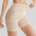 thumbnail image 2 of GEWSEY Tummy Control Shapewear Shorts High Waisted Body Shaper Lifting Panties Thigh Slimmer Girdle (Beige, M), 2 of 7