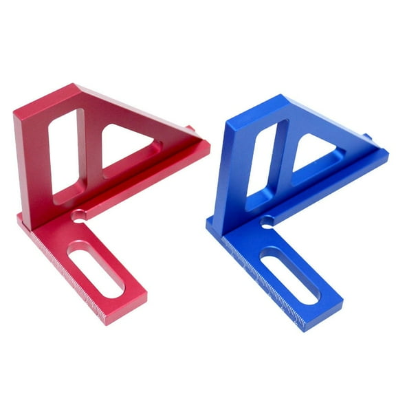 Multi-Angle Measuring Ruler Triangle Ruler 45/90 Degree For Engineer Carpenter Blue