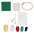 thumbnail image 2 of Kit de bordado de estrellas de Navidad, punzón de dibujo, Kit de Bordado de lana de colores para principiantes, manualidades para niños, regalos, 2 of 8