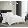 thumbnail image 2 of Chic Home Alder 3-Piece Solid Color Cotton Duvet Cover Set, King, Grey, 2 of 5