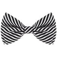thumbnail image 2 of Man of Men Nœud Papillon - Rayé - Blanc & Noir, 2 of 4