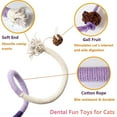 thumbnail image 4 of WOVTE Cat Chew Toys 3PCS Cat Ropes, Kitten Toys for Indoor Cats Teeth Cleaning Toys for Kitten, Bite Resistant Catnip Toys Sisal Rope Interactive Cat Nip Kitty Kicker Toys for All Breeds, 27.5", 4 of 5