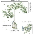 thumbnail image 2 of White Flower Wall Stickers, Removable DIY Romantic Cherry Blossom Tree Wall Murals Peel and Stick Wall Art Stickers Home Decor for Gilrs Bedroom Nursery Rooms Living Room, 2 of 10