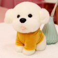 thumbnail image 1 of 25-45CM Kawaii Arrival Stuffed Sweater Dog Plush Toy Cute Simulation Puppy Pets Fluffy Baby Dolls Birthday Gifts for ChildrenYellow35cm Deng Xun unisex, 1 of 2