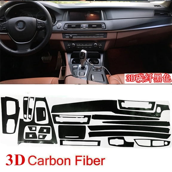 Zyutaosan 3D Carbon Fiber Pattern Interior Diy Trim Sticker For 2011-2017 Bmw 5 Series F10