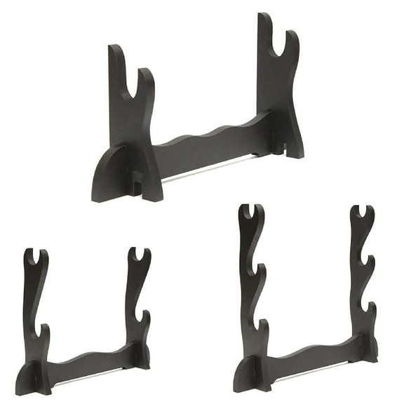 Windfall Sword Stand Wooden Protective 1/2/3 Layer Wooden Samurai Sword Display Stand for Display