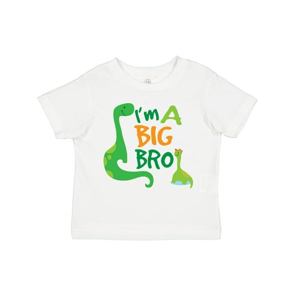 Inktastic I'm a Big Bro Dinosaur Boys Brother Announcement Boys Toddler T-Shirt