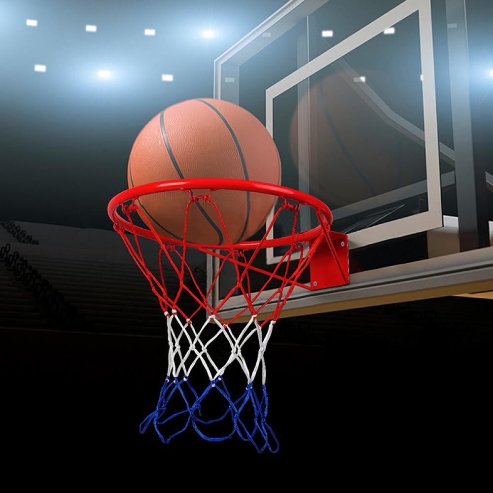 Nylon Basketball Net Thread Basketball Hoop Mesh Rim Ball Pum 12 Loops Outdoor 