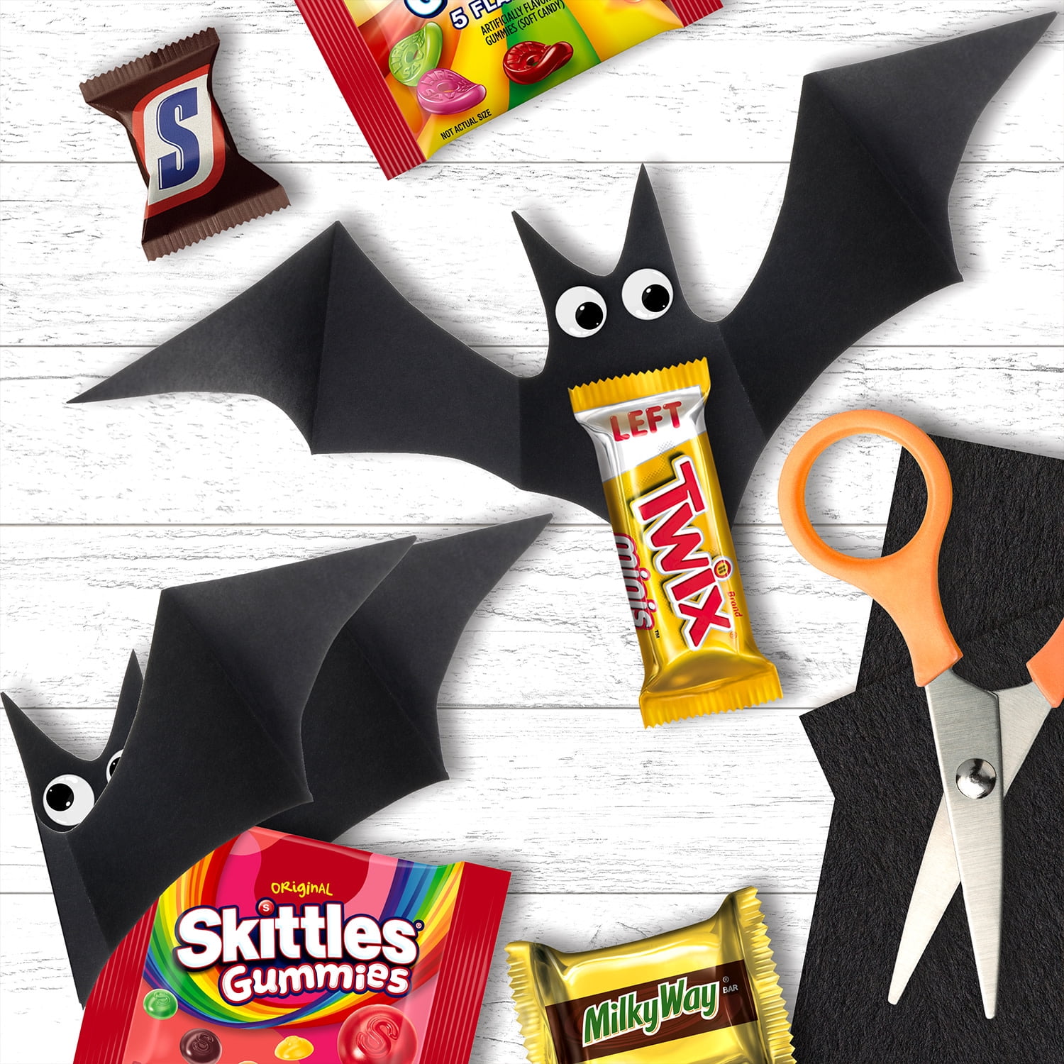(5 pack) Snickers, Skittles Gummies & More Halloween Candy Variety Pack - 155 Ct Bulk Bag