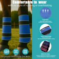 thumbnail image 3 of Colenumone Botas anti-moscas para caballos 2 unidades, malla transpirable color morado, 3 of 9