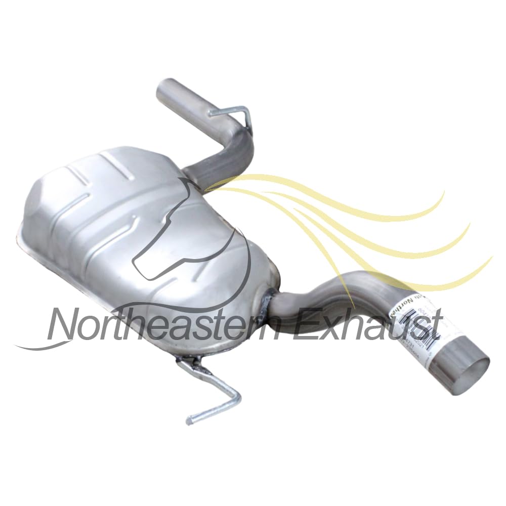 Northeastern Exhaust | Stainless Steel Resonator & Muffler Exhaust System Kit Fits Volkswagen Passat 2006–2010 & Volkswagen CC 2009–2013 2.0L | Sedan