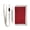 Red Elegant Spiral, variant on JIALIOU Nylon Trifold Card Wallet with ID Window Zipper Pocket for Men Women Teen Stars with Silver and Purple