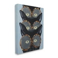 thumbnail image 3 of Stupell Industries Funny Black Cats In Glasses Animals & Insects Painting Gallery Wrapped Canvas Print Wall Art, 3 of 7