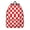 Red and White, variant on Rainbow Checkered Pattern Backpack for School, Cute School Bag with Adjustable Shoulder Straps and Padded Back, 15.7"x11.8"x5.5"