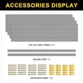 thumbnail image 4 of 4'H x 4'W PVC Slatwall Panels Garage Wall Storage System, Grey Slat Wall Paneling Garage Organizers, 4 of 5