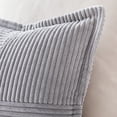 thumbnail image 5 of Topfinel 16" x 16" Wide Side Pillowcase,Corduroy Decorative Textured Pillow Cover, Grey,Set of 2, 5 of 8