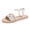 Exquisite Shoes - White, variant on Summer Footwear for Women Open Toe Flat Sandals Floral Applique Wide Front Band Elastic Slingback Slip On Casual Beach Vacation Shoes