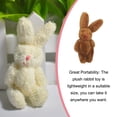 thumbnail image 2 of Mini Joint Rabbits Wear-resistant Plush Bunny Exquisite Bouquet Toy Pendant For Key Chain Stuffed Doll Gifts Birthday Wedding Brown 4.5cm, 2 of 5