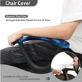thumbnail image 4 of SCRAWLGOD Blue Flame Washable Office Chair Slipcover with Armrest Protector 4 PCS Comfortable Swivel Chair Covers Anti-Slip Universal Desk Chair Cover, 4 of 7
