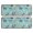 Cat and Flower Blue Pattern, variant on Cat and Flower Blue Pattern Anti Fatigue Kitchen Rugs Set Of 2, Non Slip Washable Decorative Floor Mats for Sink Laundry and Home Use, 17"x47"