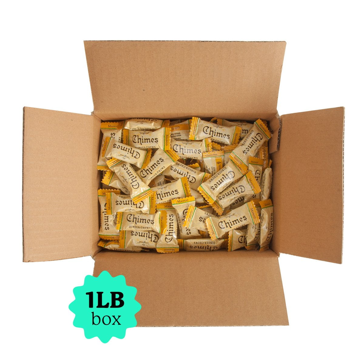 Chimes Ginger Chews Mango 1 Pound Box