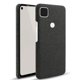 thumbnail image 1 of Funda de cuero con patrón de tela para teléfono Google Pixel, funda protectora anticaídas, compatible con Google Pixel 4A (negro), 1 of 6