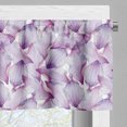 thumbnail image 5 of Ambesonne Nature Valance & Curtain, Watercolor Petal Flowers Art, 55"x24", White Pale Lavender, 5 of 7