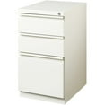 thumbnail image 3 of Scranton & Co 20" 3-Drawer Modern Metal Mobile Pedestal Filing Cabinet in White, 3 of 9