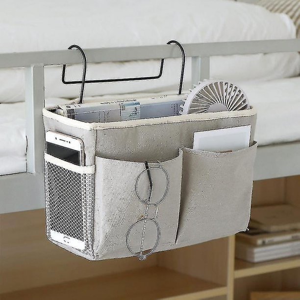 6 Bed Pocket 1 Pieza Organizador De Cabecera Bolsa Organizador De Almacenamiento De Cama Colgante Organizador De Bolsillo De Cama Impermeable para Dormitorio Cama Sofá Revista Gaf