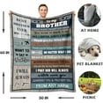 thumbnail image 5 of Gifts for Men, Birthday Gifts for Him Husband, Funny Gifts for Men, Blanket Gifts for Anniversary Father's Day Valentines Wedding for Boyfriend, to My Man Throw Blanket 50"x 60", 5 of 5