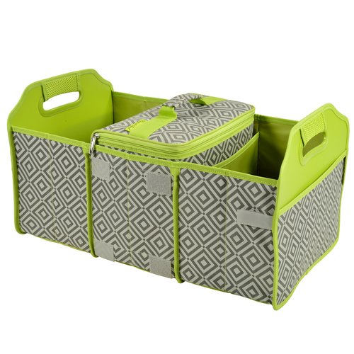 Picnic at Ascot Original Folding Trunk Organizer with Cooler by Picnic