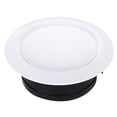 thumbnail image 1 of Unique Bargains Évent d'Air Rond de 8 Pouces, Couvercle de Gril Diffuseur de Plafond Réglable en ABS, Persiennes, Évent de Soffite Blanc, 1 of 5
