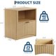 thumbnail image 5 of 22-pulgada de anchura fluted nightstand con cajón y almacenamiento: mid - century moderno design para dormitorio, sofa, o oficina, 5 of 7