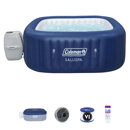 Coleman SaluSpa 4 Person Inflatable Hot Tub with EZ Spa Chemical Treatment