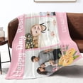 thumbnail image 4 of Love Hapiness Custom Blanket with 15 Photos Personalized Picture Blankets Customized Gifts for Girfriend for Valentiens, 60x80 inch Blankets, 4 of 5
