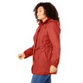 thumbnail image 3 of Woman Within Plus Size Taslon Anorak Jacket With Removable Fleece Lining, 3 of 5