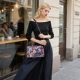 thumbnail image 5 of FORMRS Women Crossbody Purse with Chain Strap Vegan Leather Shoulder Handbag, Soft Pinks Flowers, 5 of 7