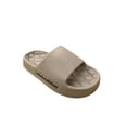 thumbnail image 3 of Frontwalk Women Men Slide Sandals Beach Shower Slippers Summer Flat Sandal Indoor Outdoor Lightweight Slides Unisex Slip On Khaki 5.5-6, 3 of 5