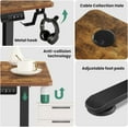 thumbnail image 6 of 63x55 in L Shaped Standing Desk, Electric Stand Up Desk Adjustable Height, Corner Desk with Mouse Pad, Hooks, Home Office Writing Gaming Studying Big Computer Workstation, Rustic Brown, 6 of 8
