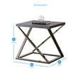 thumbnail image 4 of Steve Silver Aegean 23" Square End Table in Black Nickel, 4 of 4