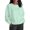 Mint Green, variant on Ninixx Sparkly Printed Sweatshirts for Women Thin Casual Long Sleeve Crew Neck Pullover Shirts Fall Fashion Pullover Clothes