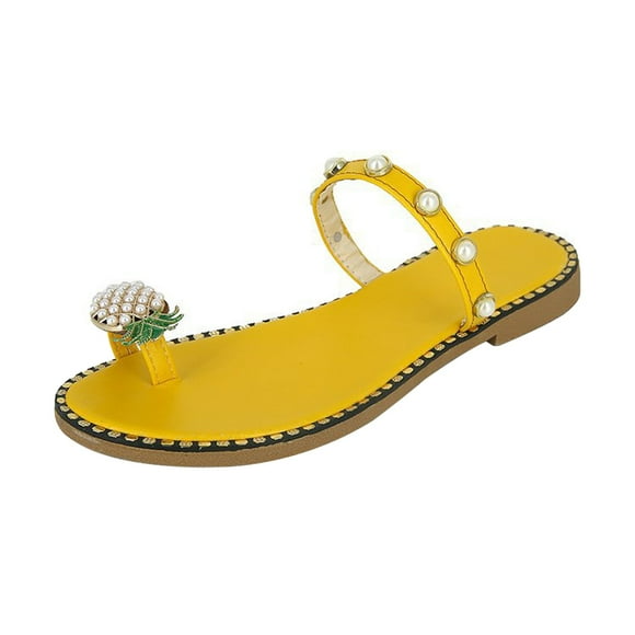 BRIGHTFUFU 1 Par Fashinbale Sandalias antideslizantes para mujer Slipper Slipper de verano Sandalias de tanga